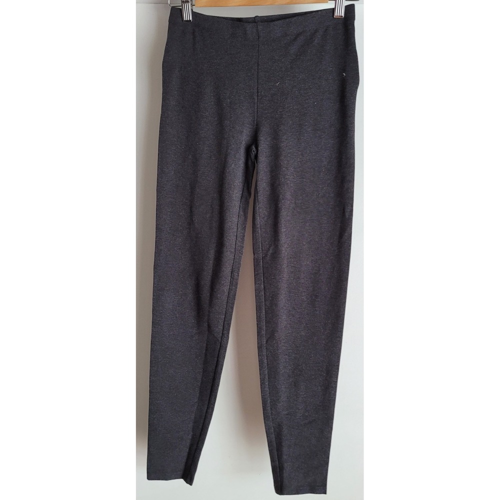 Ann Taylor Loft Leggings Women M Charcoal Grey Casual Athleisure Pants Slim